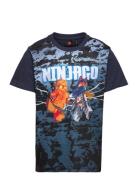 Lwtano 609 - T-Shirt S/S Tops T-Kortærmet Skjorte Navy LEGO Kidswear