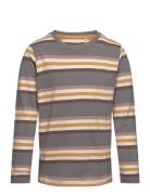 T-Shirt Ls Y/D Tops T-shirts Long-sleeved T-Skjorte Multi/patterned Mi...