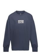 Lk-L/S Knit Top Tops Sweatshirts & Hoodies Sweatshirts Navy Converse