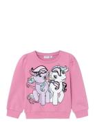 Nmfsine Mlp Sweat Bru Cplg Tops Sweatshirts & Hoodies Sweatshirts Pink...