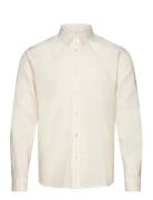 Cotton / Linen Shirt L/S Tops Shirts Casual Cream Clean Cut Copenhagen