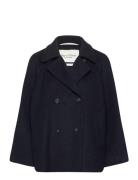 Woven Outdoor Jackets Uldjakke Jakke Navy Marc O'Polo