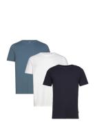 Majermane 3-Pack Tops T-Kortærmet Skjorte Blue Matinique