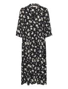 Kaamber Long Layer Dress Printed Maxikjole Festkjole Black Kaffe