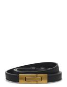 Thin Buckle Belt Bælte Black Gina Tricot