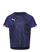 Individualliga Graphic Jersey Jr Sport T-Kortærmet Skjorte Navy PUMA