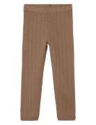 Nmfnaima Wool Leggings Lil Bottoms Leggings Brown Lil'Atelier