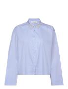Shirt Tops Shirts Long-sleeved Blue Sofie Schnoor