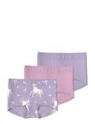 Nmftights 3P Pastel Lilac Horse Noos Night & Underwear Underwear Panti...