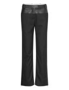 2Nd Shaw - Tailoring Bottoms Trousers Leather Leggings-Bukser Black 2N...