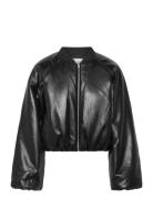 Rylie Faux Leather Jacket Læderjakke Skindjakke Black Twist & Tango