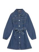 Denim Shirt Dress Dresses & Skirts Dresses Casual Dresses Long-sleeved...