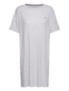 Ss Rib Jersey Nightdress Nattøj Grey Tommy Hilfiger