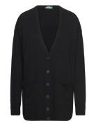 L/S Cardigan Tops Knitwear Cardigans Black United Colors Of Benetton