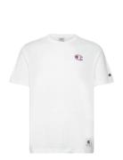 Crewneck T-Shirt Tops T-Kortærmet Skjorte White Champion