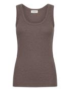 Bs Charlotte Regular Fit Top Tops Knitwear Round Necks Brown Bruun & S...