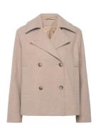 Slfalma Short Wool Jacket Noos Uldjakke Jakke Beige Selected Femme