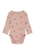 Hcbaloo - Bodysuit Bodies Long-sleeved Pink Hust & Claire