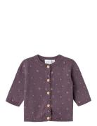 Nbf Ma Ls Knit Card Tops Knitwear Cardigans Purple Name It