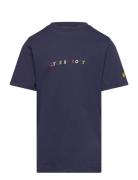 Multi Colour Embroidery T-Shirt Tops T-Kortærmet Skjorte Navy Lyle & S...