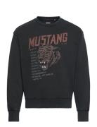 Style Auburn Tops Sweatshirts & Hoodies Sweatshirts Black MUSTANG