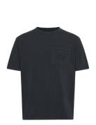 Nb Over Dyed Pocket T Shirt Black Designers T-Kortærmet Skjorte Black ...