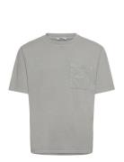 Nb Over Dyed Pocket T Shirt Grey Designers T-Kortærmet Skjorte Grey Ni...