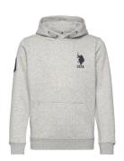 Player 3 Bb Hoodie Tops Sweatshirts & Hoodies Hoodies Grey U.S. Polo A...