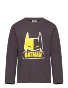 Tshirt Tops T-shirts Long-sleeved T-Skjorte Grey Batman