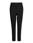 Stretch Cotton-Blend Pant Bottoms Trousers Slim Fit Trousers Black Lau...