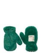 B.c Furry Mittens Accessories Gloves & Mittens Mittens Green Bobo Chos...