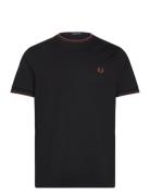 Twin Tipped T-Shirt Designers T-Kortærmet Skjorte Black Fred Perry