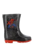 Spiderman Rainboot Shoes Rubberboots High Rubberboots Black Spider-man