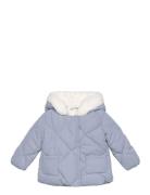 Hears Hood Quilted Coat Outerwear Jackets & Coats Quilted Jackets Blue...