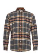 Barbour Ronan Tf Check Tops Shirts Casual Grey Barbour