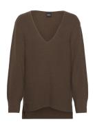 Fusonia Tops Knitwear Jumpers Brown BOSS