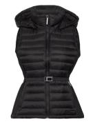 Lw Padded Waist Smocking Vest Vests Padded Vests Black Calvin Klein