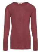 Tamra Tops T-shirts Long-sleeved T-Skjorte Burgundy MarMar Copenhagen