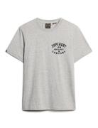 Machined Goods Workwear Tee Tops T-Kortærmet Skjorte Grey Superdry