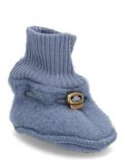 Wool Footies Shoes Baby Booties Blue Mikk-line