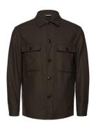 C-Carper-Os-244 Tops Overshirts Brown BOSS