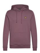 Pullover Hoodie Tops Sweatshirts & Hoodies Hoodies Burgundy Lyle & Sco...