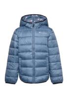 Hooded Jacket Sport Jackets & Coats Puffer & Padded Blue Champion