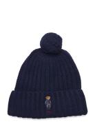 Polo Bear Rib Pom-Pom Beanie Hat Accessories Headwear Beanies Navy Pol...