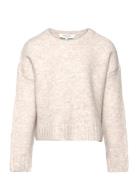 O-Neck Pullover Tops Knitwear Pullovers Cream Rosemunde Kids