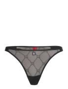 Thong Sporty Lace G-streng Undertøj Black HUGO