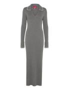 Alyssacras Dress Maxikjole Festkjole Grey Cras