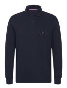 L/S Waffle Reg Polo Tops Polos Long-sleeved Navy Tommy Hilfiger