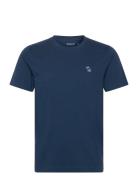 Anf Mens Knits Tops T-Kortærmet Skjorte Navy Abercrombie & Fitch