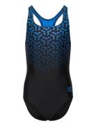 G Kikko V Swimsuit Swim Pro Back Black-Blue China Badedragt Badetøj Bl...